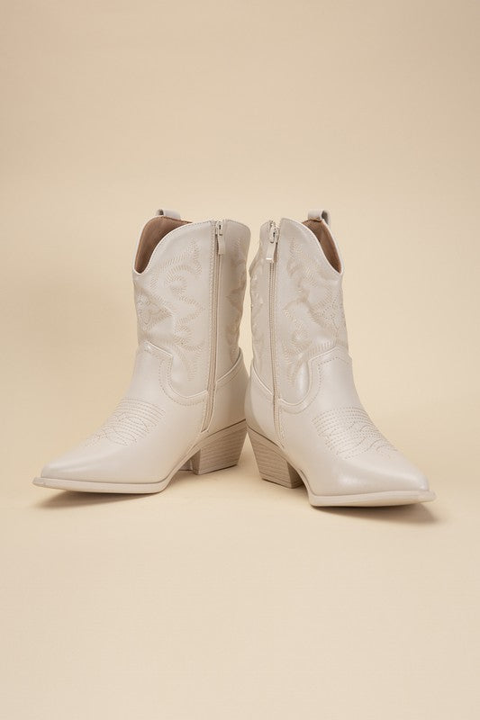 WILLA-1 WESTERN BOOTIES - lolaluxeshop