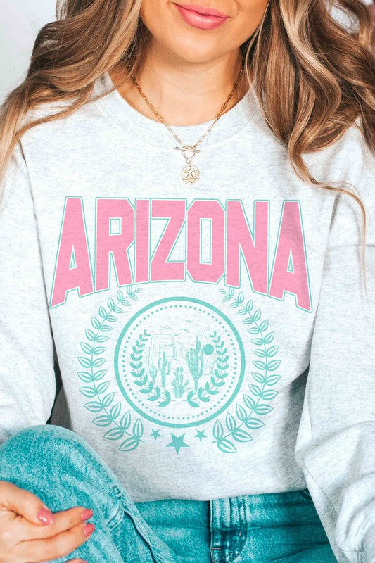 ARIZONA STATE WREATH Graphic Sweatshirt - lolaluxeshop