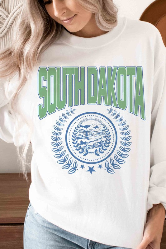 SOUTH DAKOTA STATE WREATH Graphic Sweatshirt - lolaluxeshop