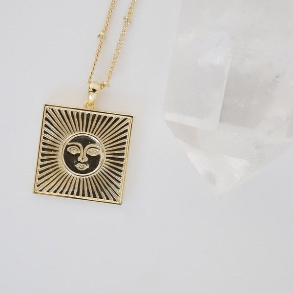 Sun Goddess Coin Necklace - lolaluxeshop