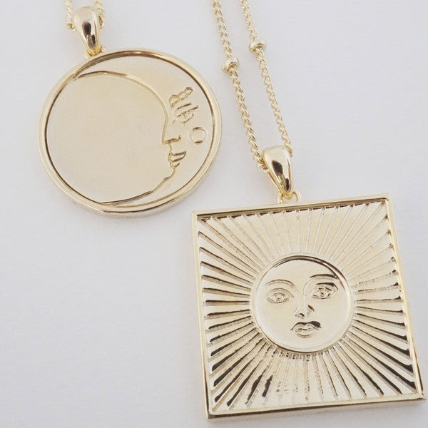 Sun Goddess Coin Necklace - lolaluxeshop