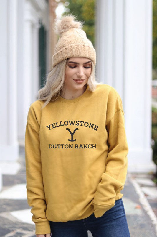 Yellowstone Dutton Ranch Premium Crew - lolaluxeshop