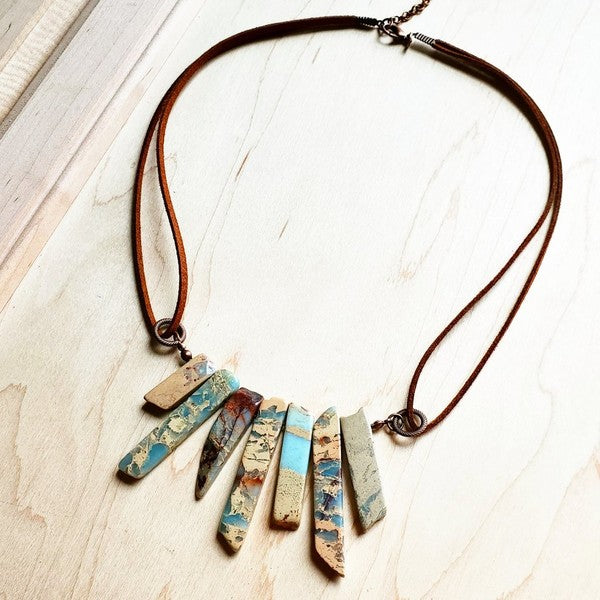 AQUA TERRA Leather Cord Necklace - lolaluxeshop