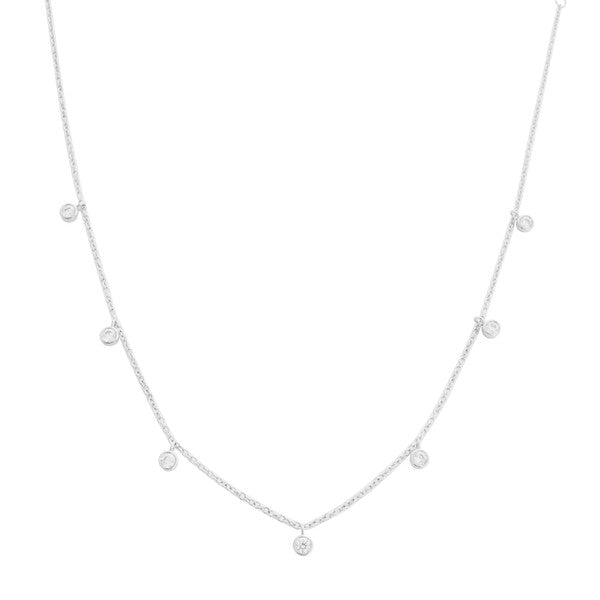 Crystal Bezel Stardust Necklace - lolaluxeshop