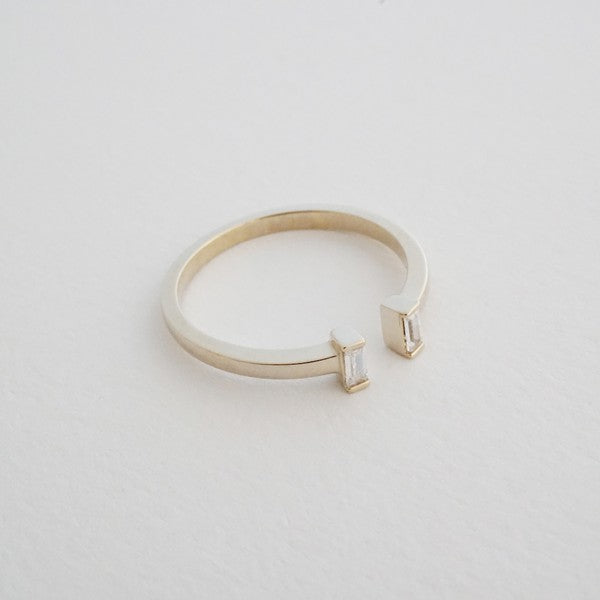 Stevie Adjustable Baguette Ring - lolaluxeshop