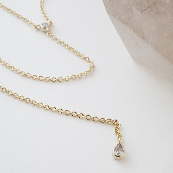 Crystal Lariat Necklace - lolaluxeshop