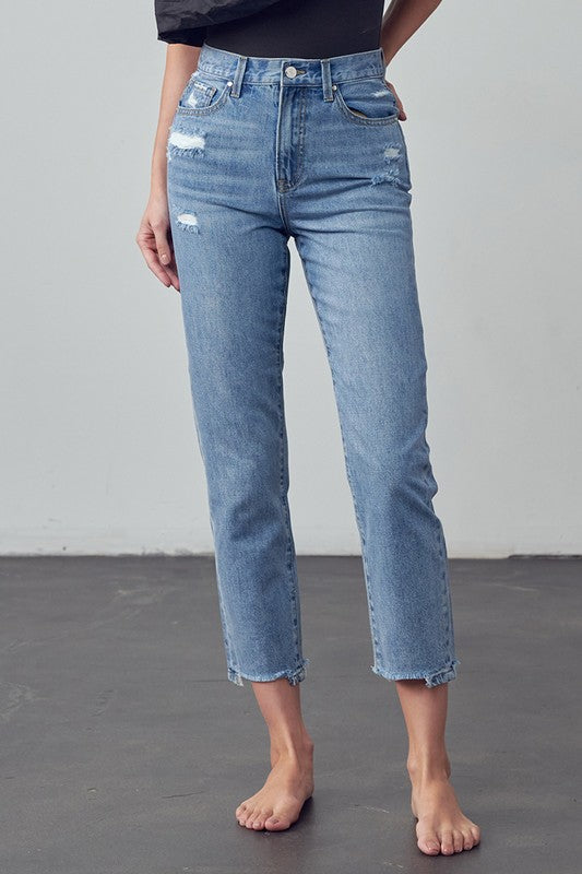 HIGH RISE GIRLFRIEND JEANS - lolaluxeshop