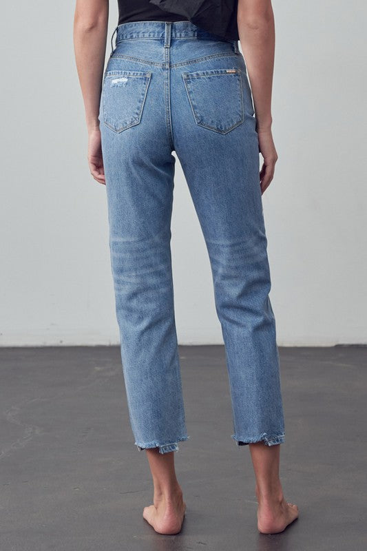 HIGH RISE GIRLFRIEND JEANS - lolaluxeshop