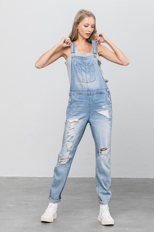 HEAVY BODY PREMIUM DESTROY OVERALLS - lolaluxeshop