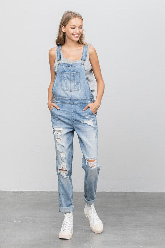 HEAVY BODY PREMIUM DESTROY OVERALLS - lolaluxeshop