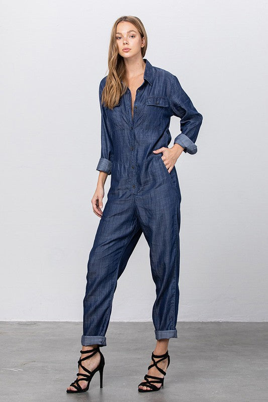 PREMIUM TENCEL JUMPSUIT - lolaluxeshop