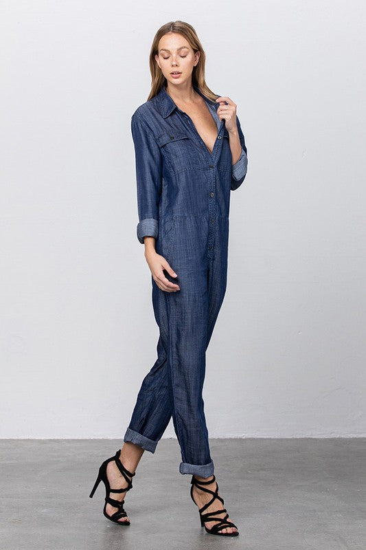 PREMIUM TENCEL JUMPSUIT - lolaluxeshop