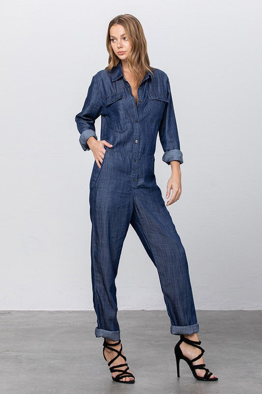 PREMIUM TENCEL JUMPSUIT - lolaluxeshop