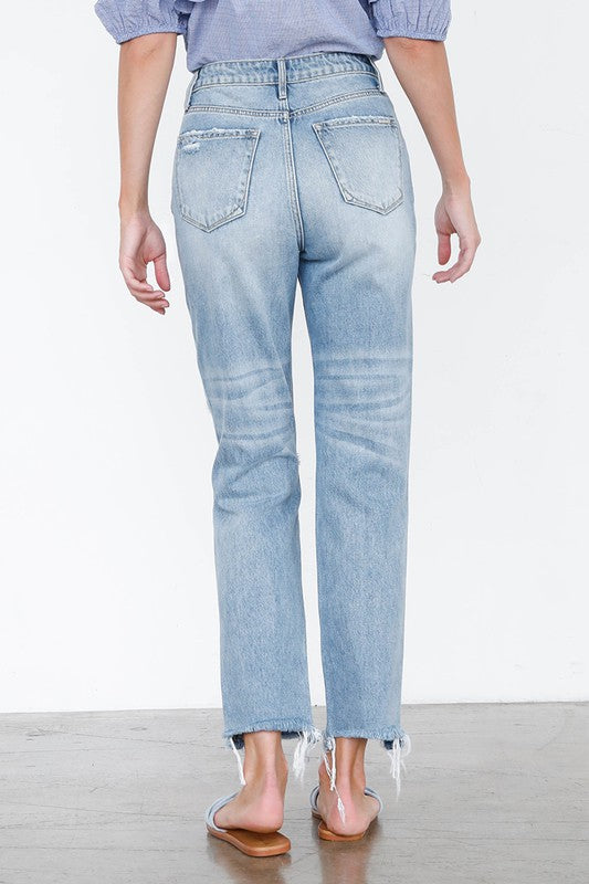 HIGH RISE MOM JEANS - lolaluxeshop