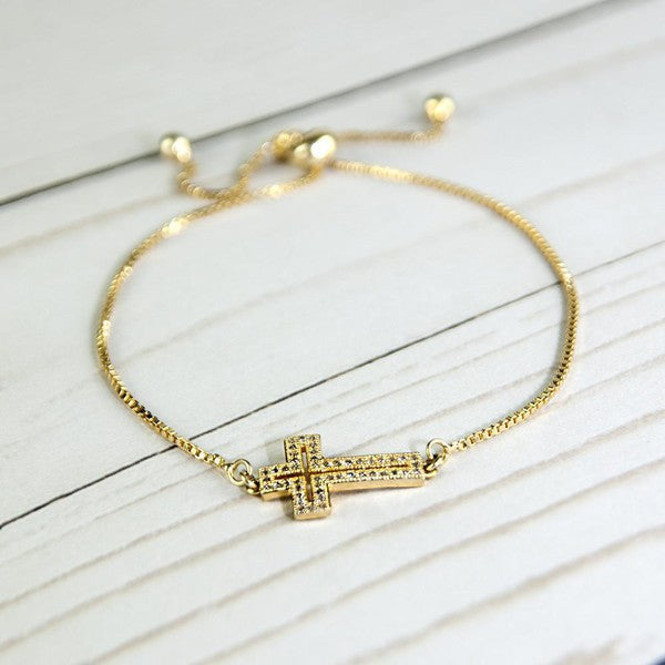 Cross Bracelet - lolaluxeshop