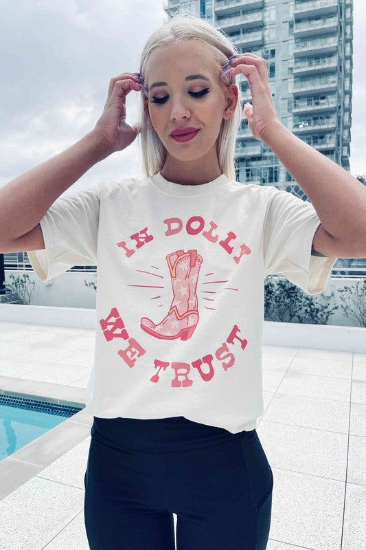 TRUST DOLLY OVERSIZED GRAPHIC TEE / T-SHIRT - lolaluxeshop