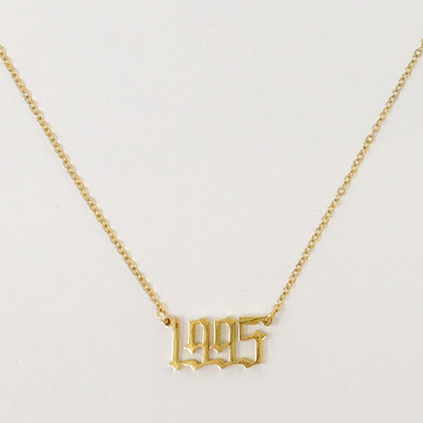 Birth Year Necklace - lolaluxeshop