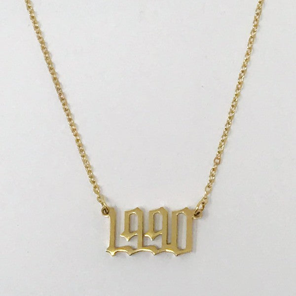 Birth Year Necklace - lolaluxeshop