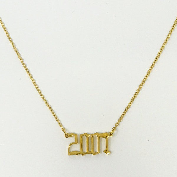 Birth Year Necklace - lolaluxeshop