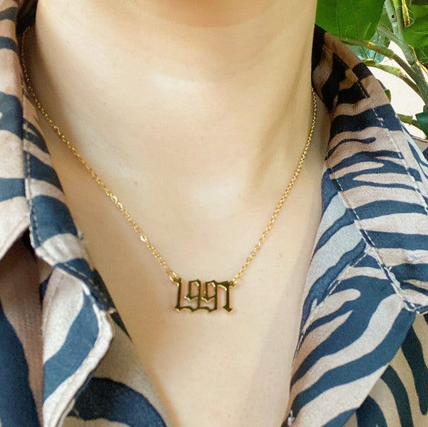 Birth Year Necklace - lolaluxeshop