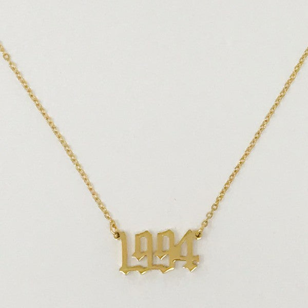 Birth Year Necklace - lolaluxeshop