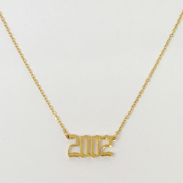 Birth Year Necklace - lolaluxeshop