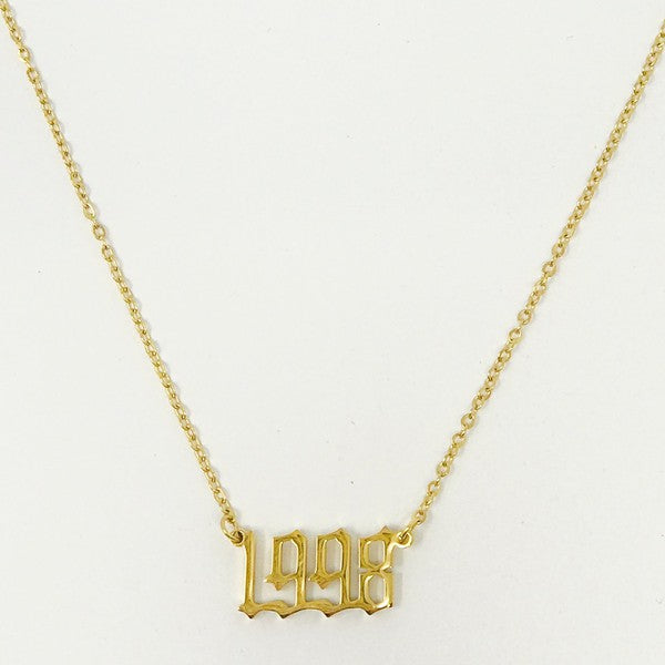 Birth Year Necklace - lolaluxeshop