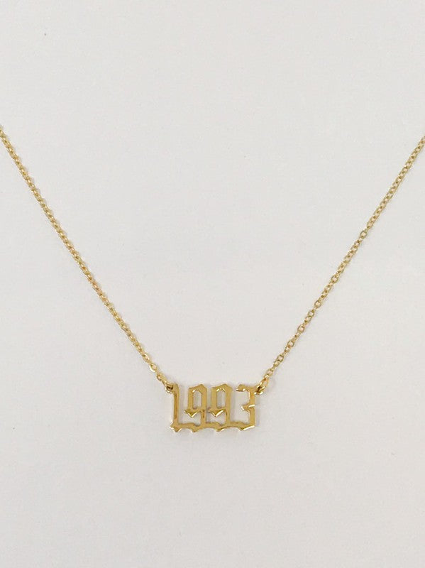 Birth Year Necklace - lolaluxeshop