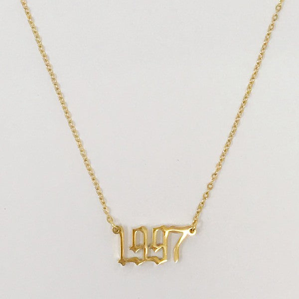 Birth Year Necklace - lolaluxeshop