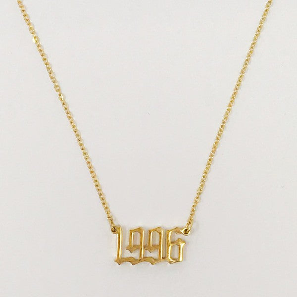 Birth Year Necklace - lolaluxeshop