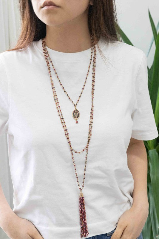 Angelia Layered Bead Necklace - lolaluxeshop