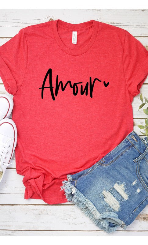 Amour Valentines Graphic Tee PLUS - lolaluxeshop