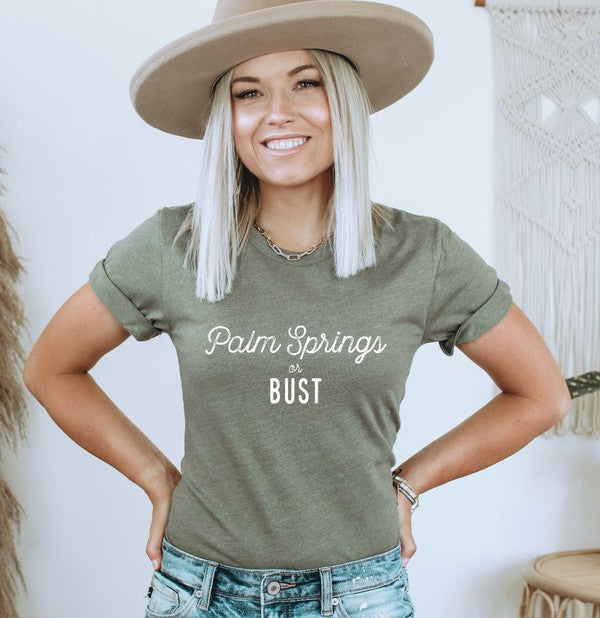 Palm Springs or Bust Travel Tee - lolaluxeshop