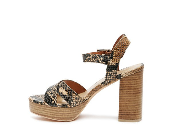 RAG&CO CHYPRE HIGH HEELED BLOCK SANDAL IN TAN - lolaluxeshop