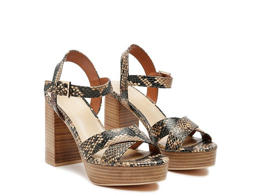 RAG&CO CHYPRE HIGH HEELED BLOCK SANDAL IN TAN - lolaluxeshop