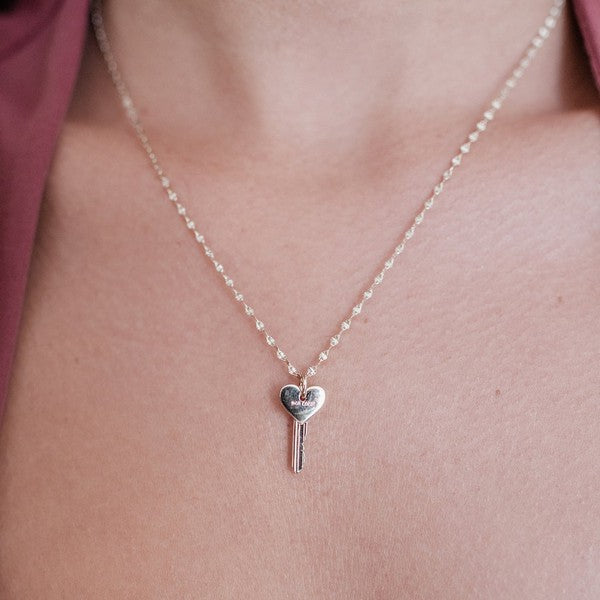 Amour Key to my Heart Necklace - lolaluxeshop