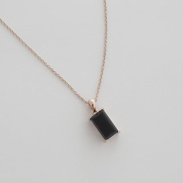 Bonbon Black Crystal Necklace - lolaluxeshop