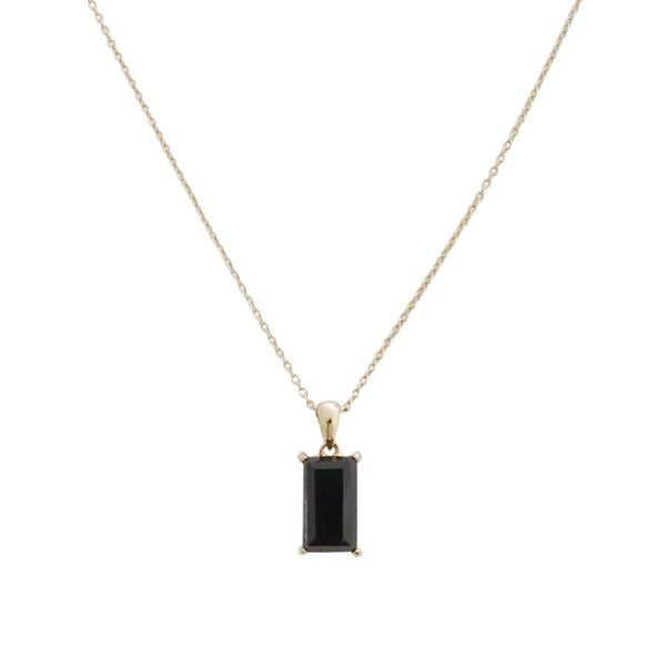 Bonbon Black Crystal Necklace - lolaluxeshop