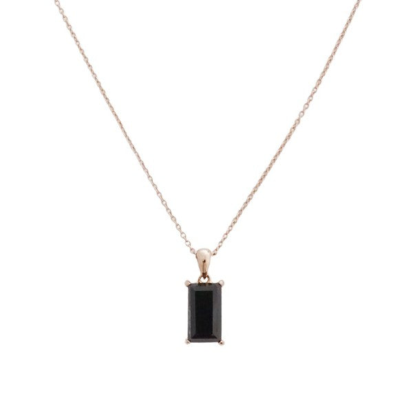 Bonbon Black Crystal Necklace - lolaluxeshop