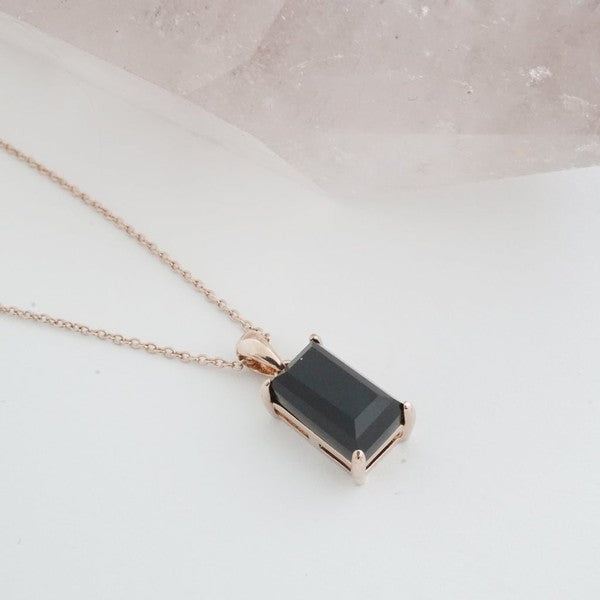 Bonbon Black Crystal Necklace - lolaluxeshop