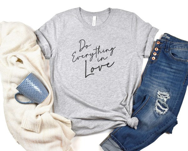 Do Everything in Love Crew Neck Softstyle Tee - lolaluxeshop