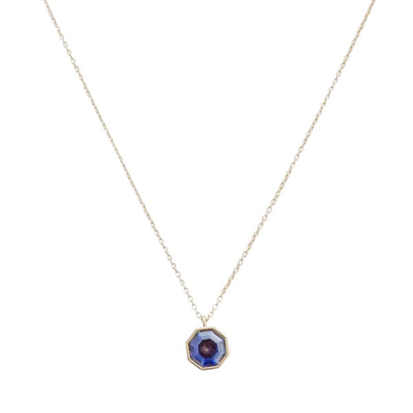 Ode to Rose Blue Crystla Necklace - lolaluxeshop