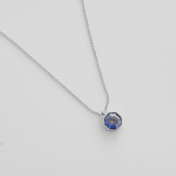 Ode to Rose Blue Crystla Necklace - lolaluxeshop