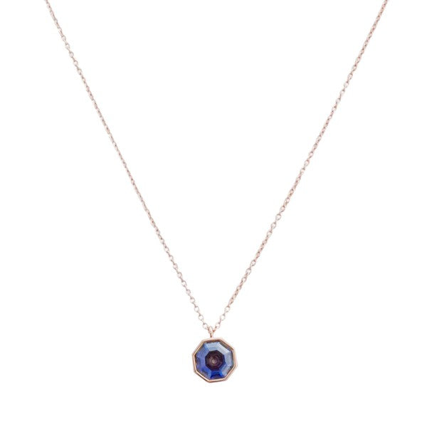 Ode to Rose Blue Crystla Necklace - lolaluxeshop