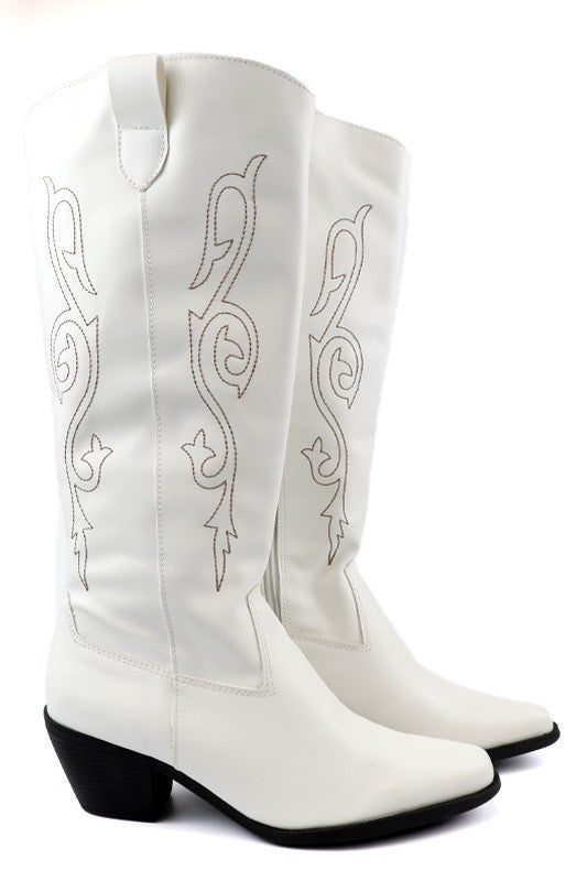 Beautiful Western Style Tall Boots - lolaluxeshop