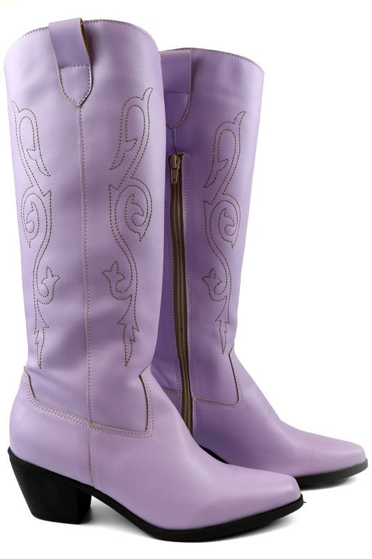 Beautiful Western Style Tall Boots - lolaluxeshop