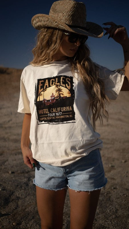 Eagles Hotel California Music Fest Tee - lolaluxeshop