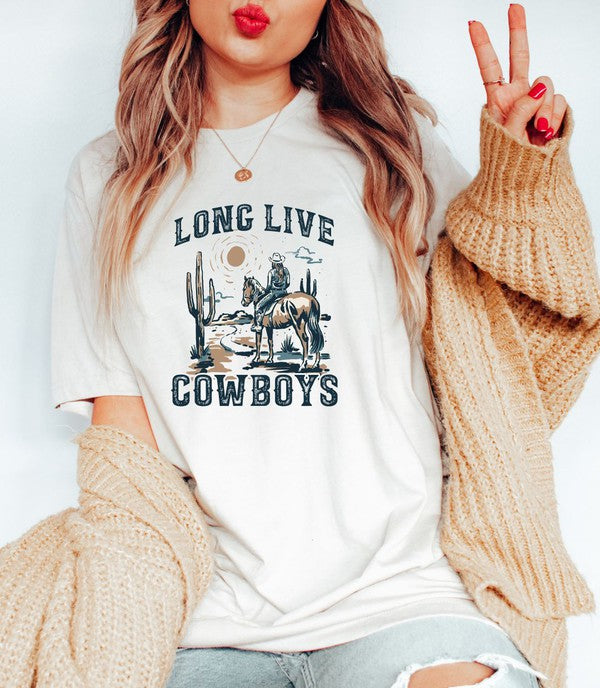 Long Live Cowboys Graphic Tee - lolaluxeshop