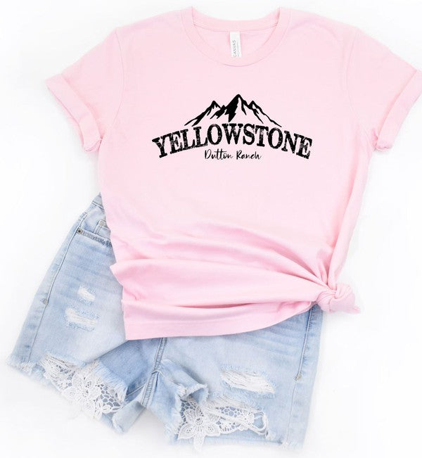 Mountains Yellowstone Dutton Ranch Boutique Tee - lolaluxeshop