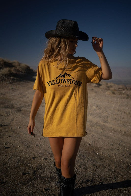 Mountains Yellowstone Dutton Ranch Boutique Tee - lolaluxeshop